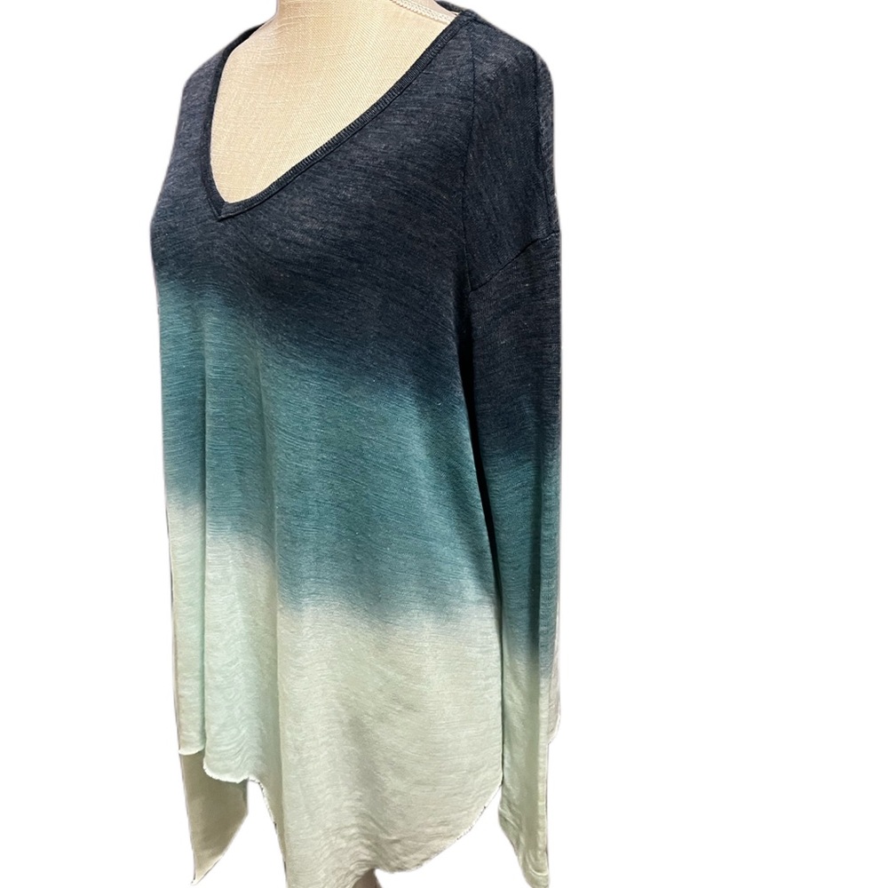 Young Fabulous & Broke Blue Ombré Pullover